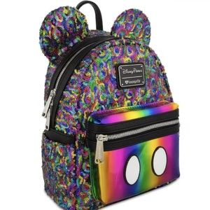 Loungefly Disney Mini Backpack Rainbow Ears